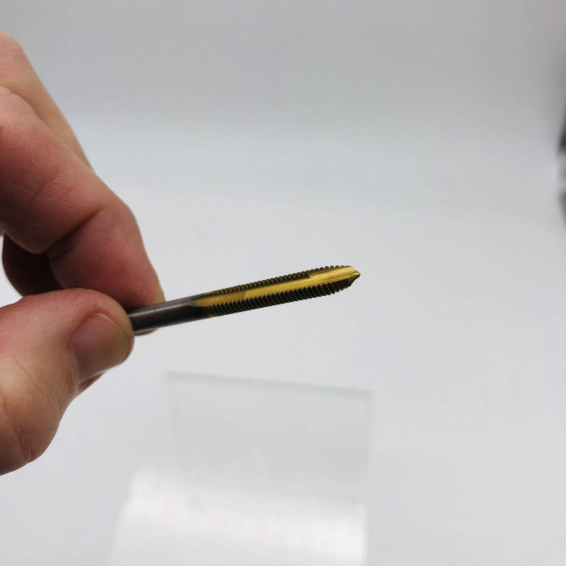 Exactek 3232403 Tap Plug Gun 8-32 2 Flute H3 SPPT HSS TiN Finish Spiral Point 8