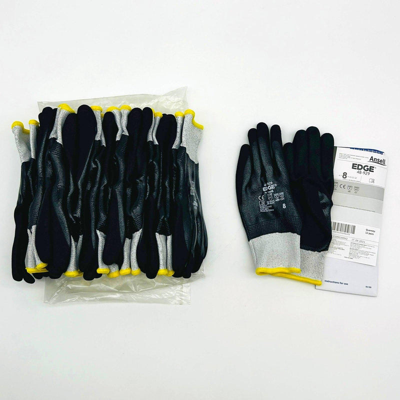 Ansell Edge 48929 Cut and Oil Resistant Gloves Medium 8 High Dexterity 10 Pairs 1