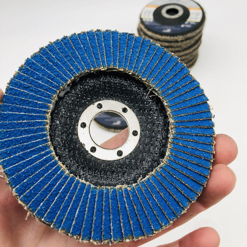 10x Elite Abrasives 12822 Flap Disc 4.5x7/8 Zirconia Alumina T27 40 Grit W/ Aids 4