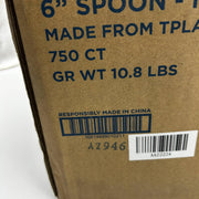 World Centric SP-PS-I Compostable Spoons TPLA 6" Individually Wrapped Pk of 750 3