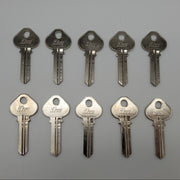 10x Ilco A1011-22N Key Blanks for Russwin 57-22N Nickel Plated 6 Pin NOS 3