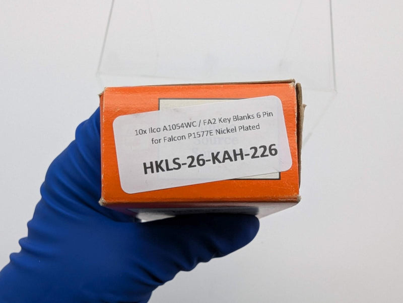 10x Ilco A1054WC / FA2 Key Blanks 6 Pin for Falcon P1577E Nickel Plated 3