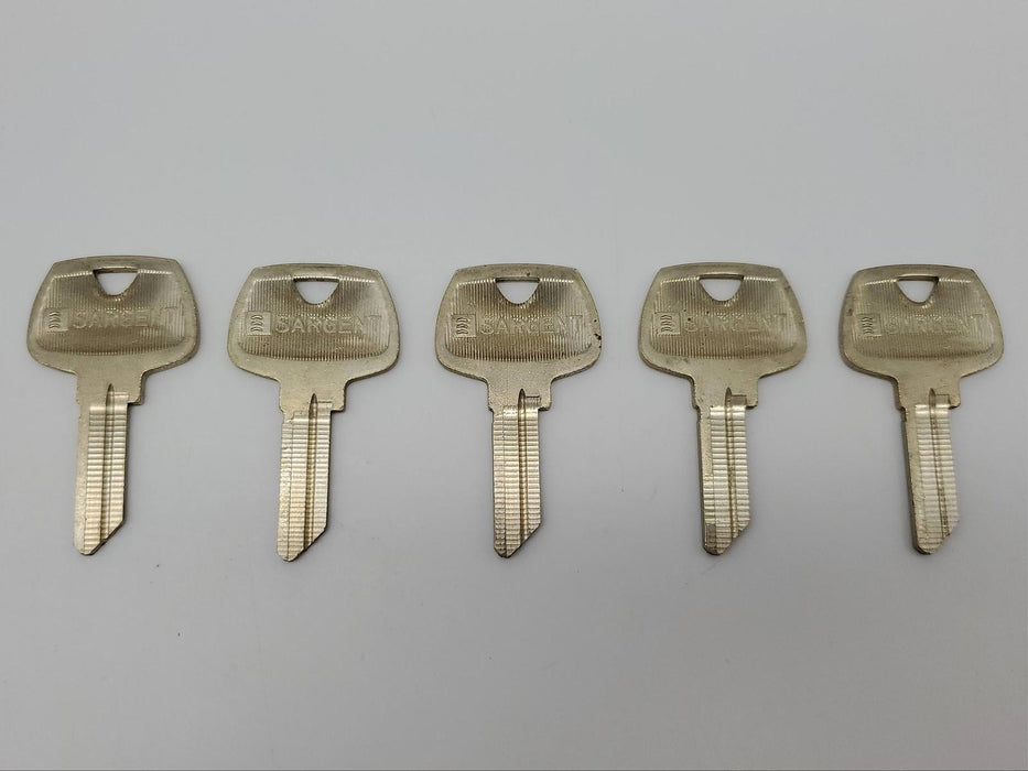 5x Sargent 278 CL Key Blanks CL Keyway Nickel Silver 5 Pin NOS 3