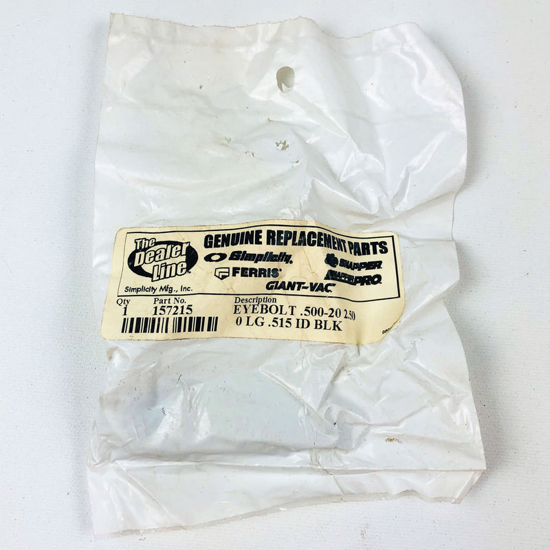 Simplicity 157215 Eyebolt .500-20 2.500 OEM NOS Replcd 2157215SM Sealed Silver 5