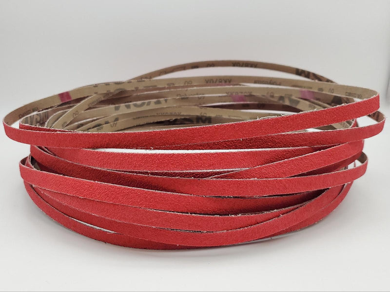 1/2" x 44" Sanding Belts 60 Grit VSM XK870X Ceramic Grain Pack of 20 1