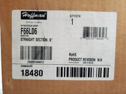 Hoffman F66L06 Wireway Section 6" x 6" x 6" Hinged Cover Straight Lay In NEMA 12 6