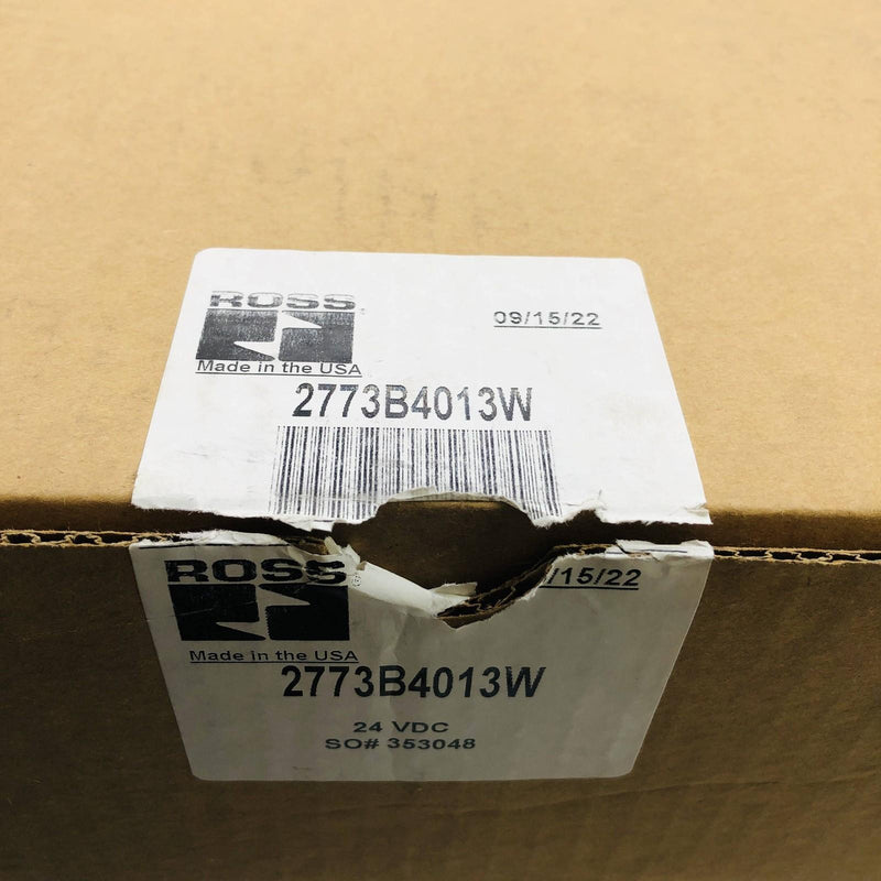 Ross Controls 2773B4013W Solenoid Valve Double Pilot 24VDC Model 400C79 2-10 Bar 2