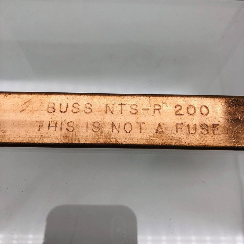Cooper Bussman NTS-R-200 Buss Neutral Dummy Fuse Copper Pack of 1 2