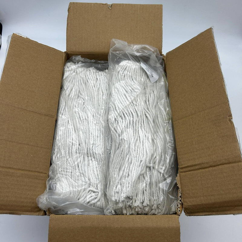 Cotton Lie Flat Mop Head 1/4" Threaded Bolt 16oz Versapro 4408-11969 12pk/Case 11