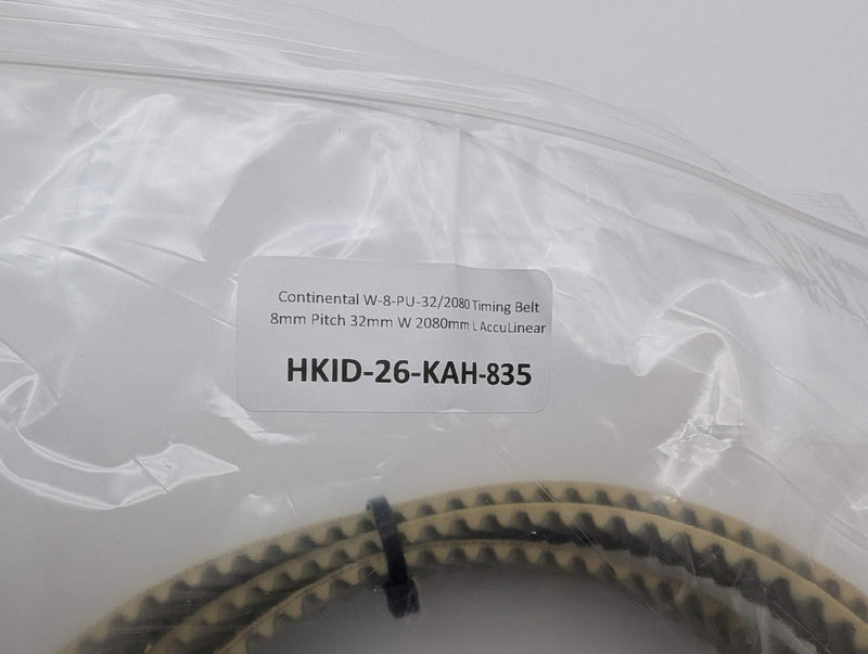 Continental W-8-PU-32/2080 Timing Belt 8mm Pitch 32mm W 2080mm L AccuLinear