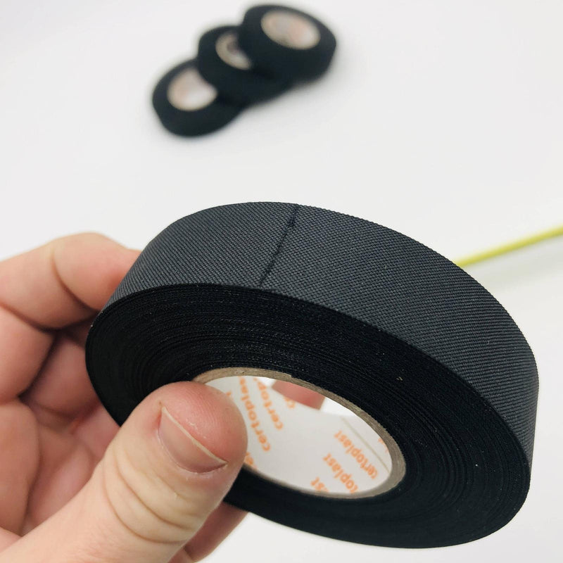 4x Certoplast 514 Pressure-Sensitive Adhesive Tape Fabric 19mmx25m Wiring Cable 4