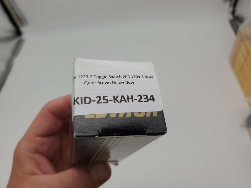 Leviton 1223-2 Toggle Switch 20A 120V 3 Way Quiet Brown Heavy Duty 5