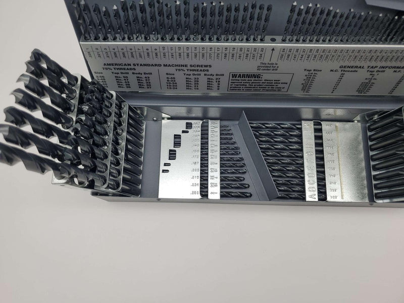 Cle-Line C21127 Jobber Drill Bit Set 1/16" to 1/2" 118 Deg 115 Pieces 3