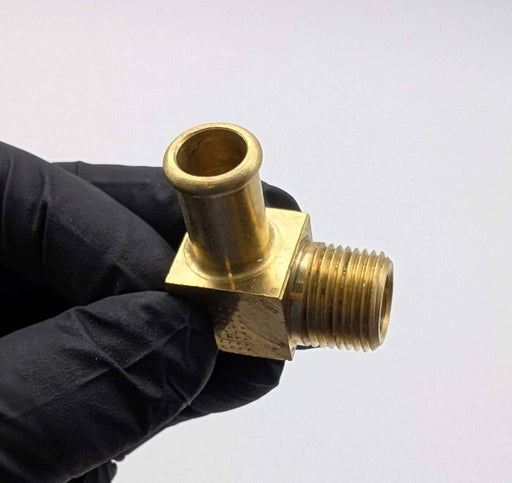 Parker 269HB-8-6 Brass 90 Deg Elbow 1/2" Hose Barb x 3/8" Male NPT Fitting 1