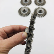 Weiler 13276 Abrasive Wire Wheel 4" Cable Twist .020 SS 5/8-11 AH CTA-4 Pk of 5 6