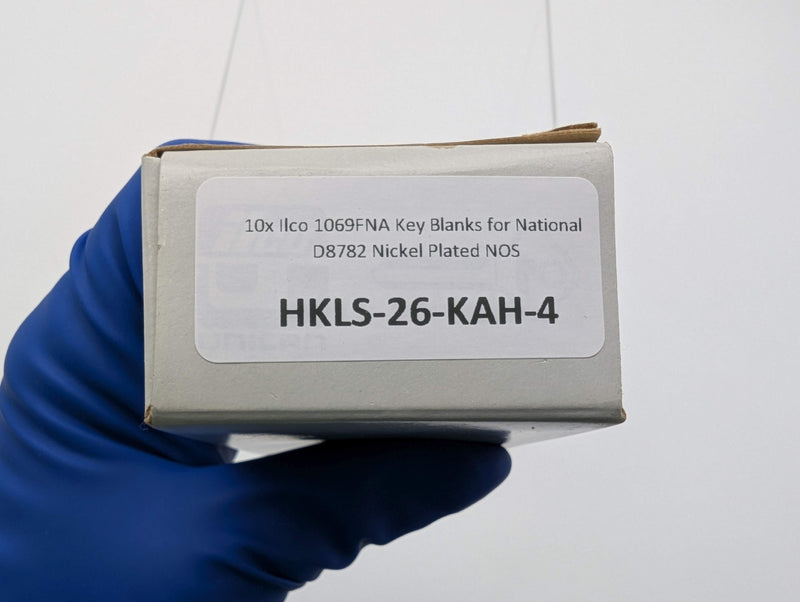 10x Ilco 1069FNA Key Blanks for National D8782 Nickel Plated NOS 4
