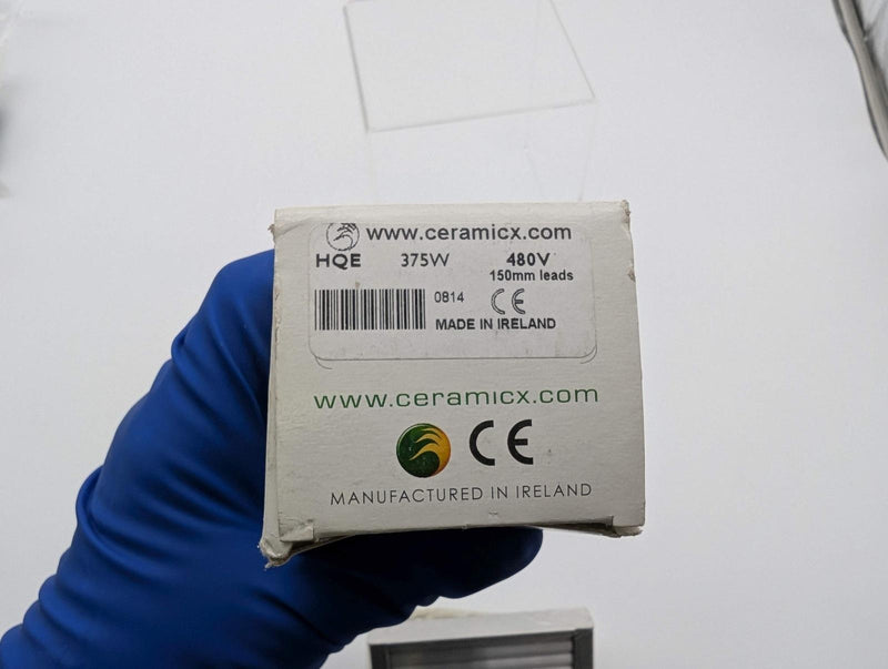 Ceramicx Quartz Heating Element 375W 480V 150mm Leads HQE 0814 4