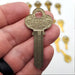 Keys for Crafting 50 Gold Tone Keys Eagle Sargent Corbin Jewelry & Art Rusty 8