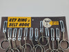 12x C.T Williamson Key Ring & Belt Hook 1.5" D x 0.13" T Ring Steel USA Made VTG 4