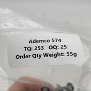 25x Ademco #574 Bell Mounting Screws 8/32" x 3/4" Long Slotted Nickel Plated 6