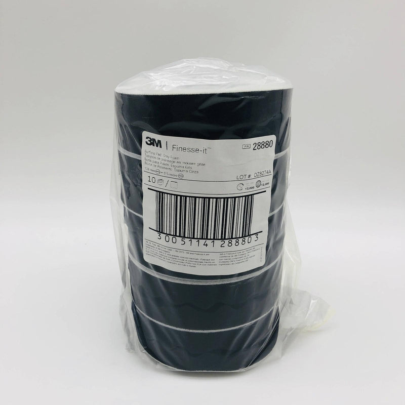 3M 28880 Finesse It Buffing Pad Grey Foam 5-1/4 Auto Body Car Detail Pack of 10 6