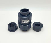 Asahi America 1" True Union Ball Check Valve PVC FKM Seal 150 PSI 1