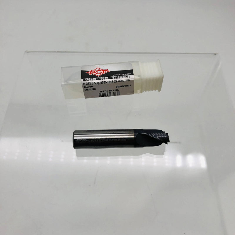 PCT 9593675 End Mill D2.312-A5009- 08725CFBREV1 D .312 D .5 Ap.8095 L2.5 Z2 Ha29 9