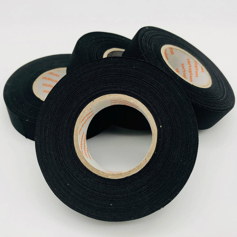 4x Certoplast 514 Pressure-Sensitive Adhesive Tape Fabric 19mmx25m Wiring Cable 1
