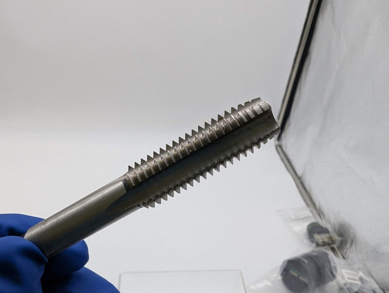 Cle-Line 9/16"-12 UNC Hand Tap 4 Flute 1-21/32" LOC 27/64" Shank HSS C62070 3