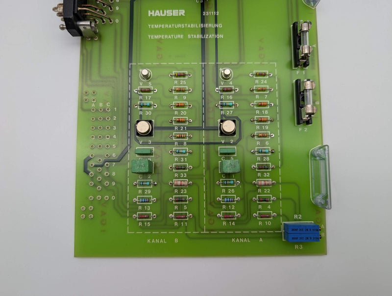 Hauser 231112 Temperature Stabilization Board 231113 3