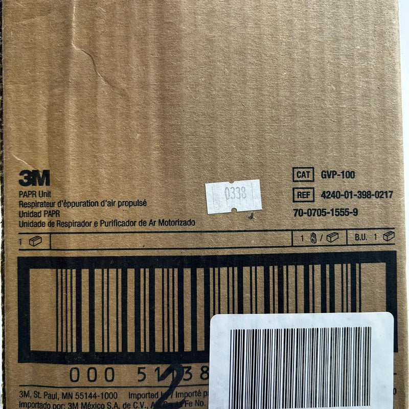 3M GVP-100 Motor Blower Powered Air Purifying Respirator Ref 4240-01-398-0217