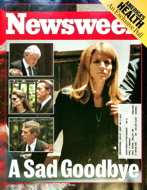 Newsweek Magazine August 2 1999 John F Kennedy Jr Carolyn Lauren Plane Crash 1