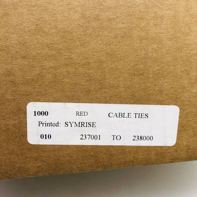 Panduit BT4S-M2-PRT Cable Tie Metal-Barb 15.1L Standard Nylon Red Custom Pk1000 2