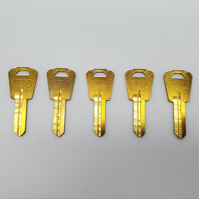 5x EZ-Set 164 Key Blanks for National EZ Set Locksets Brass NOS 3