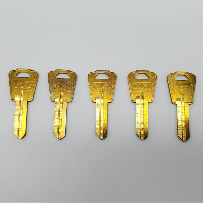 5x EZ-Set 164 Key Blanks for National EZ Set Locksets Brass NOS 3