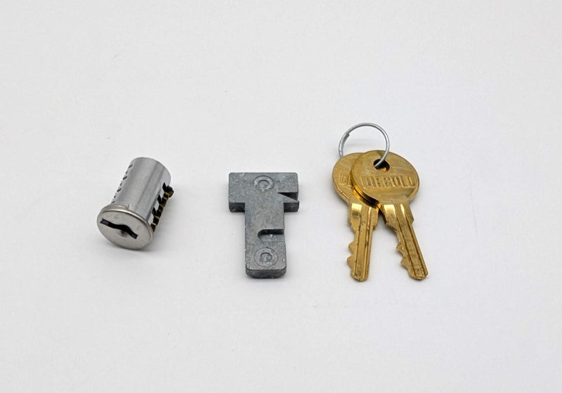 Diebold 31-018431 Undercounter Lock Core Kit w Bolt & 2 Keys Keyed 8016 1