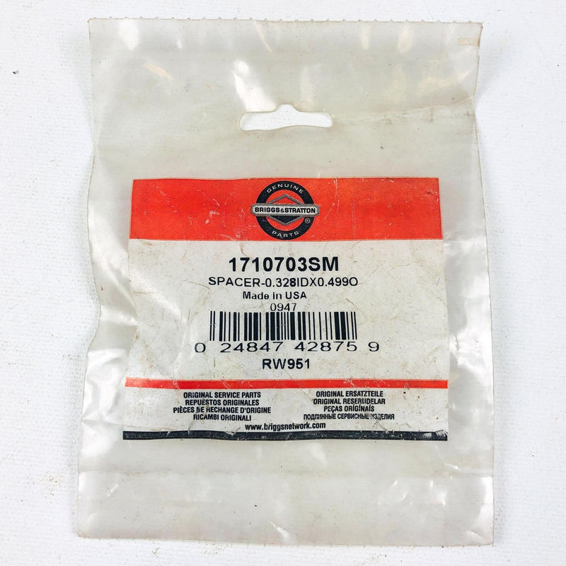 Briggs and Stratton 1710703SM Spacer .328IDx.499 OEM NOS Simplicity 1710703