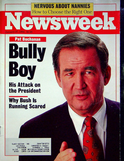 Newsweek Magazine January 27 1992 Pat Buchanan The Hand That Rocks The Cradle TV 1