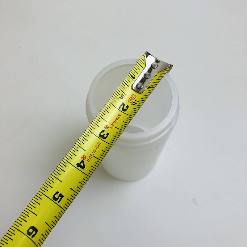 Alpha 16J70NANTI Plastic Round Jar 16oz 70/400 Natural Anti Static No Lid 160/Cs 8