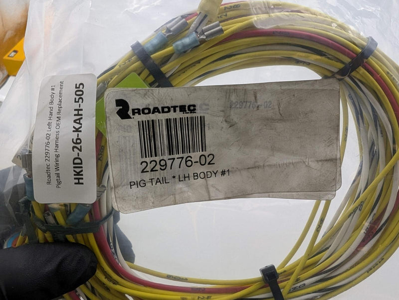 Roadtec 229776-02 Left Hand Body #1 Pigtail Wiring Harness OEM Replacement