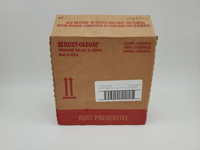 Rust-Oleum Flat White Metal Primer Rust Preventer 7780830 12 Oz Cans Pack of 6 4