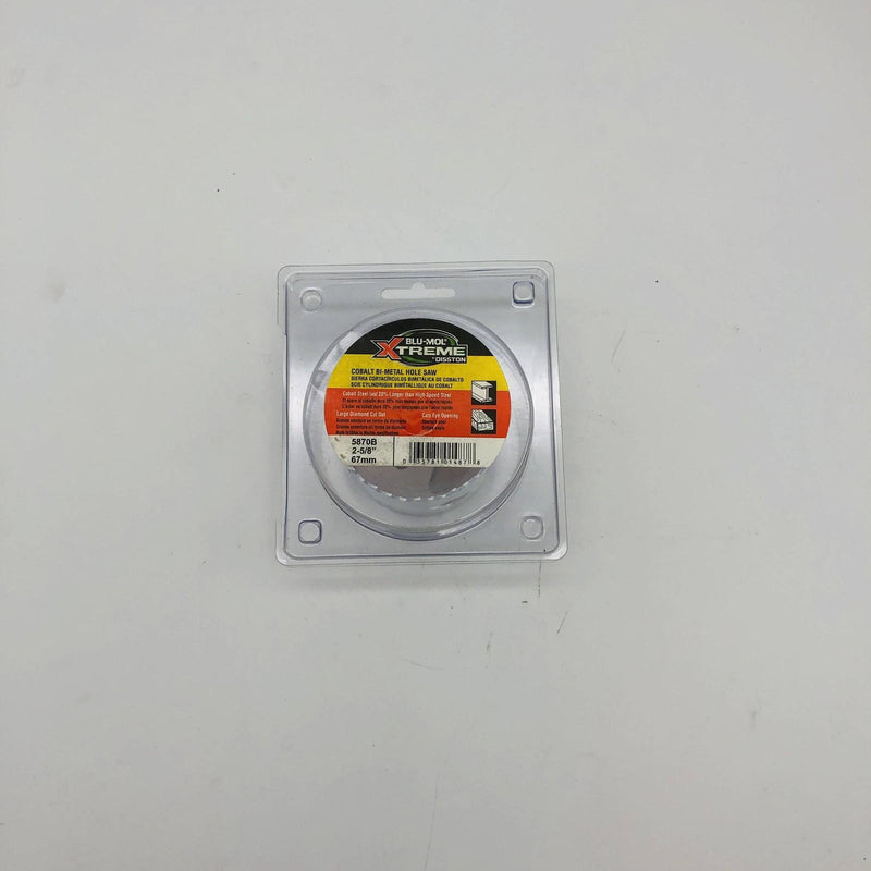 Blu Mol Xtreme 5870B Hole Saw 2-5/8"/67mm Cobalt Steel Bi-Metal Cats Eye Opening 7