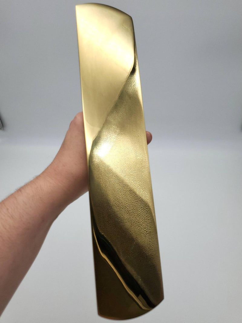 Von Duprin 990EO Exit Only Trim Plate 98 & 99 Exit Devices Polished Brass NOS 1