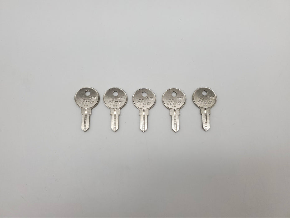 5x Ilco 1041S Key Blanks for Some Illinois Locks Nickel Plated 3