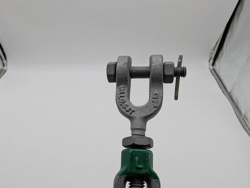Green Pin 3/8" Turnbuckle Jaw Jaw 6" Take Up 1080lb LL SSGPGG1006 w/ Safety Bolt 3