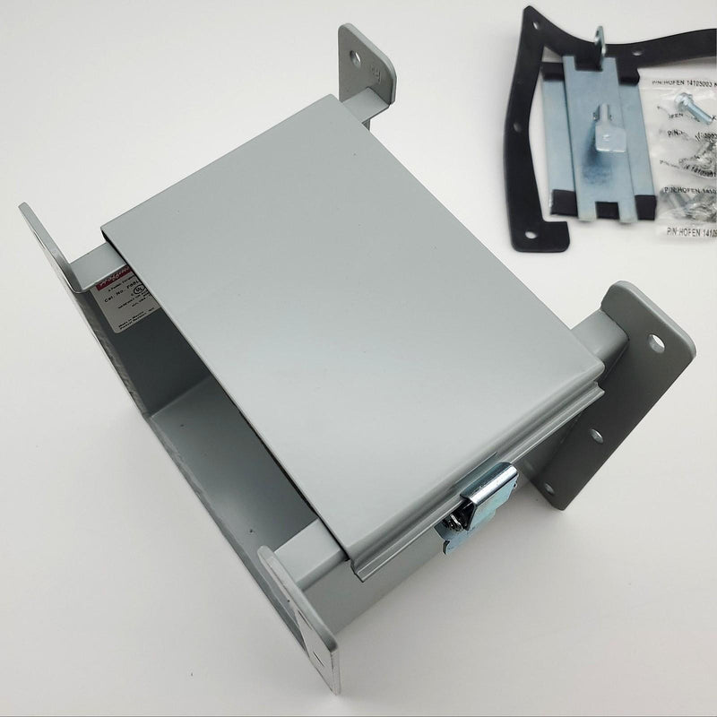 Hoffman F66L06 Wireway Section 6" x 6" x 6" Hinged Cover Straight Lay In NEMA 12 4