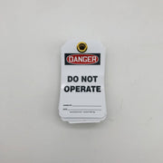 Accuform MDT189PTP Danger Do Not Operate Tag RP-Plastic 25/Pack 6
