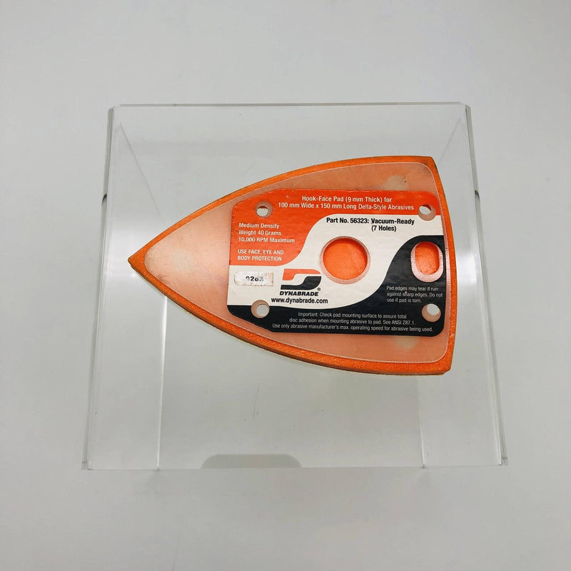Dynabrade 56323 Backing Pad Triangular Hook Face 9mm Thick 100mm W x 150mm L 7