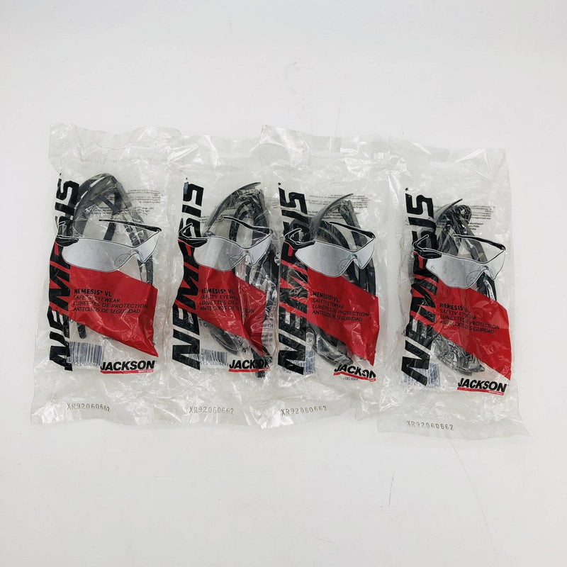 Jackson 25704 Safety Glasses Nemesis VL Smoke Lens Gunmetal Temples 4 Pairs 8