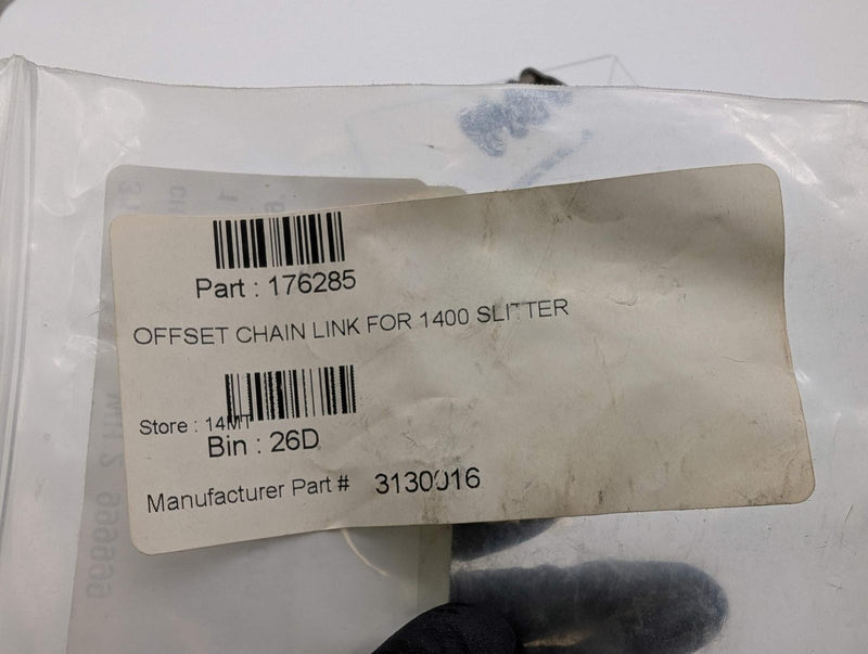 Marquip Ward United 3130016 Offset Chain Link 1400 Slitter BW Paper Sys 176285 5